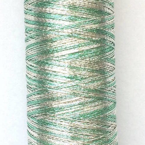 Fil métallique multicolore (vert, argent) 7025 gütermann 