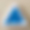 Petite perle / tube bleu ciel 10 mm 