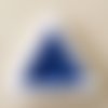 Petite perle / tube bleu de monaco 10 mm 