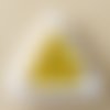 Petite perle / tube jaune citron 10 mm 