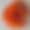 Chenille orange 023 en rayonne synthétique 