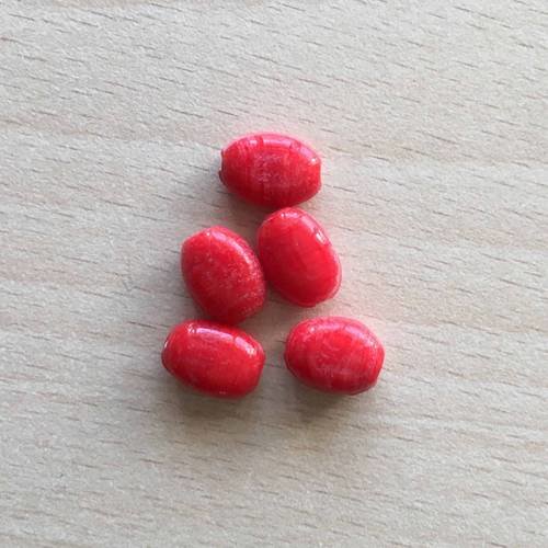 Perle en pierre naturelle marron rouge 10 mm 
