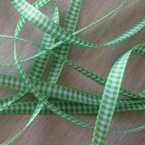 Joli ruban vert décoratif en coton 603 