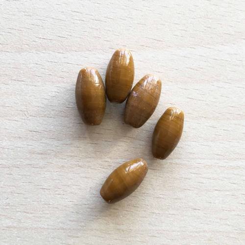 Perles en pierre naturelle chocolat 15 mm 