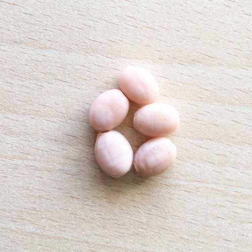 Perles en pierre naturelle écru 11 mm 