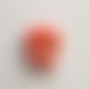 Perle en pierre naturelle orange 13 mm 