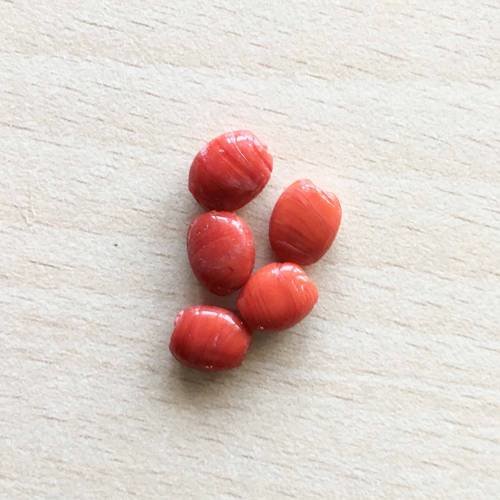 Perle en pierre naturelle rouge 12 mm 