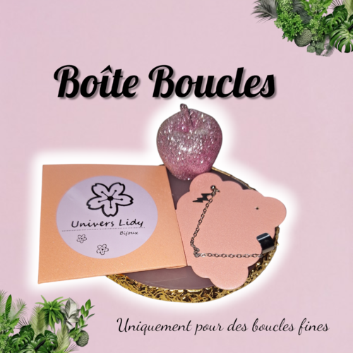 Boîte cadeau boucles d'oreilles