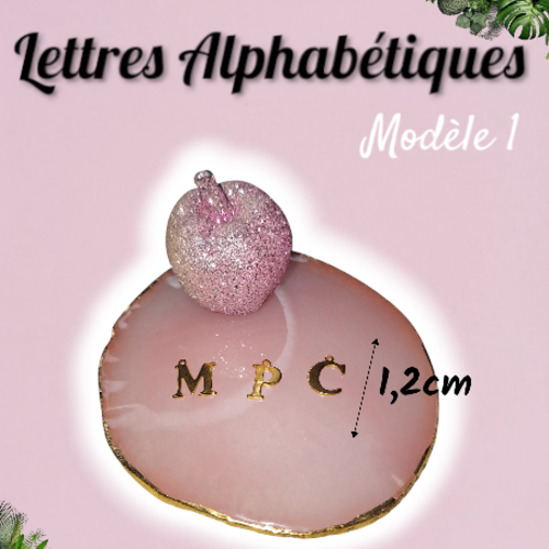Lettres alphabétques modèle 1