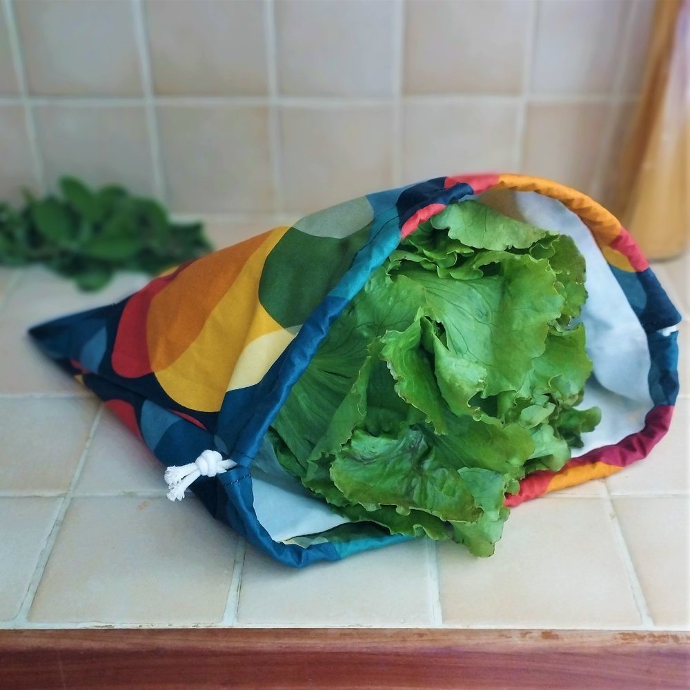 Le sac salade - Le zéro déchet - La fée l'a fait main