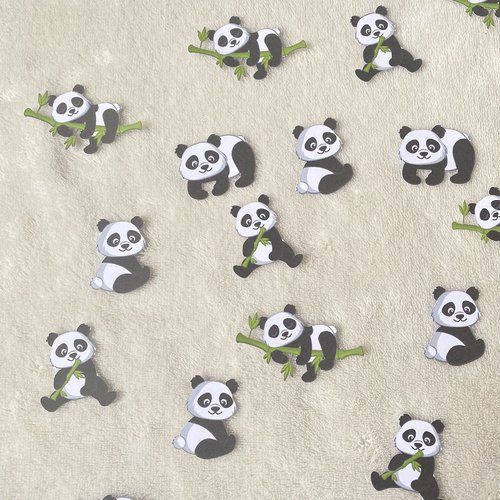 Die cut/ découpe panda pour scrapbooking décoration anniversaire baptême album photo faire part naissance