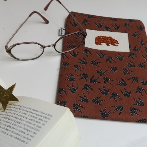 Pochette à livres - taille s motif sapoty