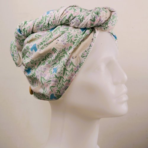 Serviette turban pour les cheveux