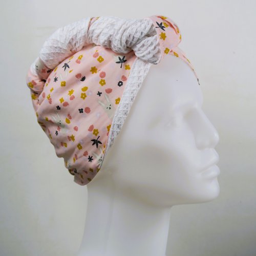 Serviette turban pour les cheveux