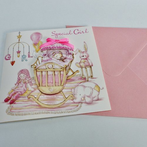 Carte De Felicitation 3d Naissance Fille Bebe Baby Special Girl Berceau Avec Enveloppe Carte Carre Un Grand Marche Carte De Felicitation 3d Naissance Fille Bebe Baby Special Girl Berceau Avec Enveloppe Carte Carre Un Grand Marche