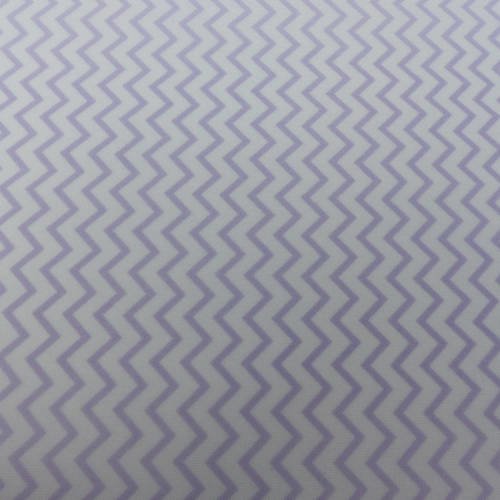 Feuille tissu thermocollant à zig zag mauve violet  15x21 cm
