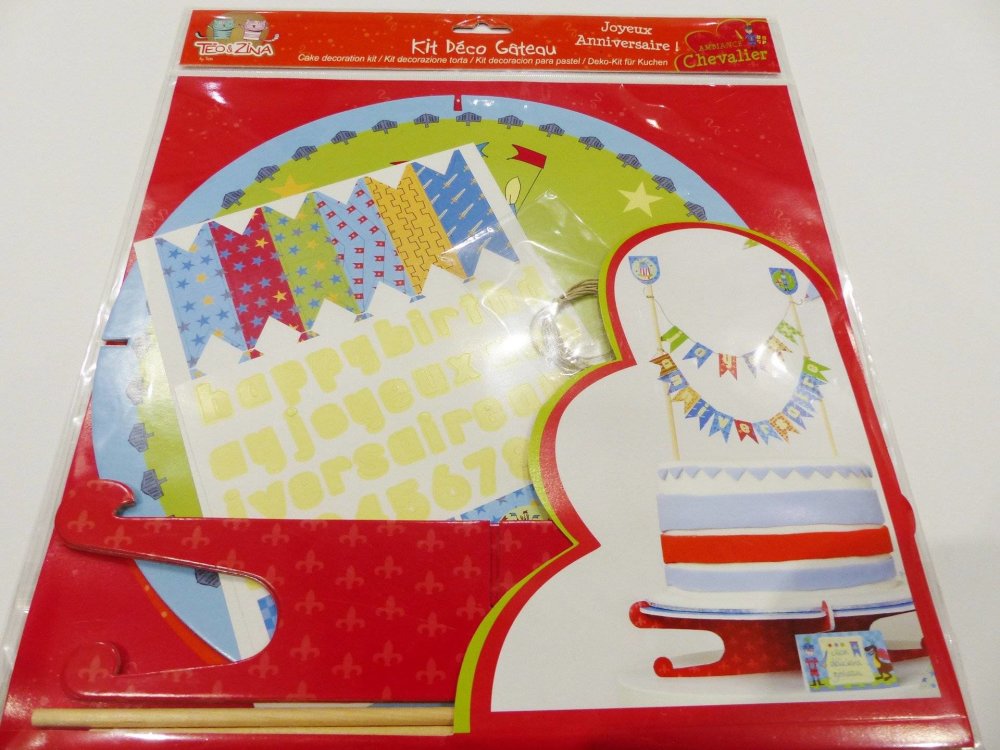 Kit Decoration De Gateau Chevalier Fete Anniversaire Un Grand Marche