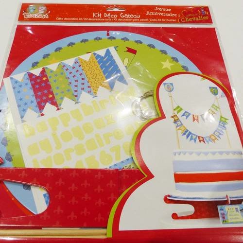 Kit Decoration De Gateau Chevalier Fete Anniversaire Un Grand Marche