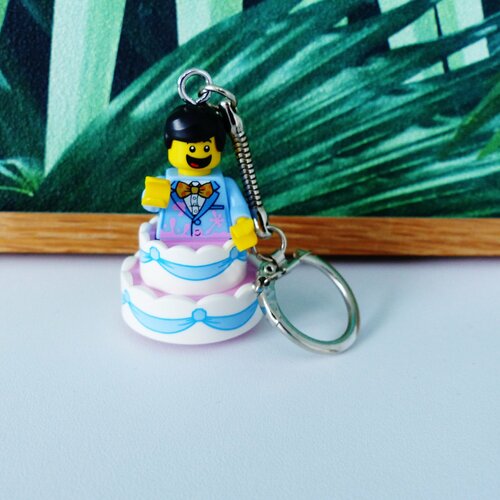 Porte Cle Figurine Lego Homme Sortant D Un Gateau Surprise Porte Cle Clef Keychain Un Grand Marche