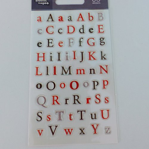 autocollant lettre alphabet