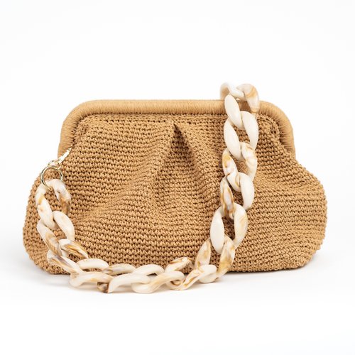 Pochette mariage paille, pochette paille plage, sac plage raphia, cadeau artisanal pour elle
