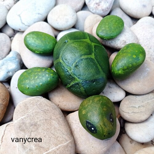 Galets peints tortue animal en pierre peinte jardin pierre décorée roche peinte à l'acrylique galet décoratif animaux tortue