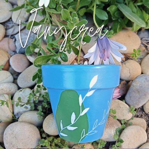 Pot de fleur en terre cuite peint à la main cache pot extérieur jardinière pot de plante d'intérieur pot décoré décoration pot