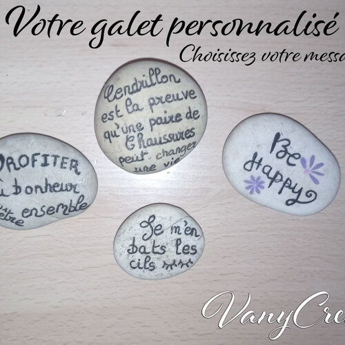Galet peint personnalisé peinture sur cailloux citation pierre phrase cadeau retraite message citation funéraire cimetière