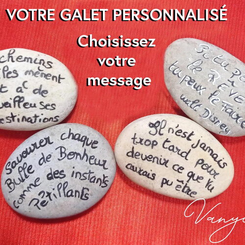 Galet peint à la main personnalisé message, message sur pierre, galet anniversaire personnalisation cadeau amis galet prénom cadeau