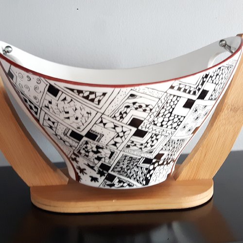 Coupe à fruits porcelaine 