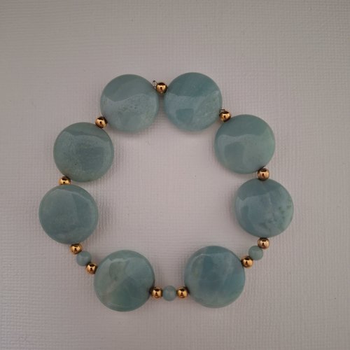 Bracelet en amazonite pierre de gemme