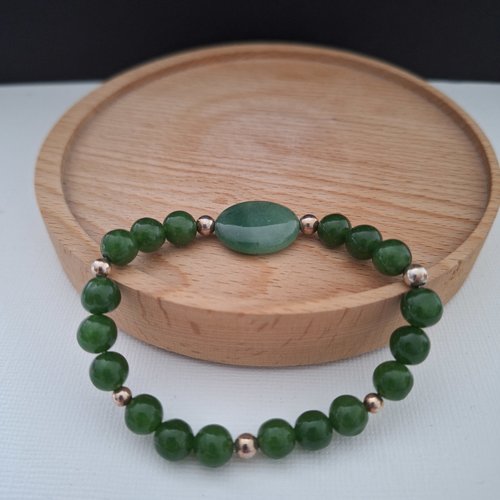 Bracelet en aventurine pierre naturelle