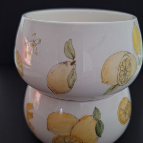 Coupes à fruits en porcelaine