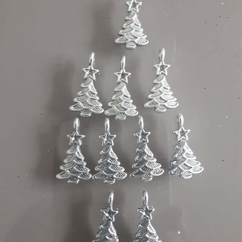 Apprêts sapin métal argent