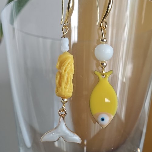 Boucles d'oreilles en verre de murano
