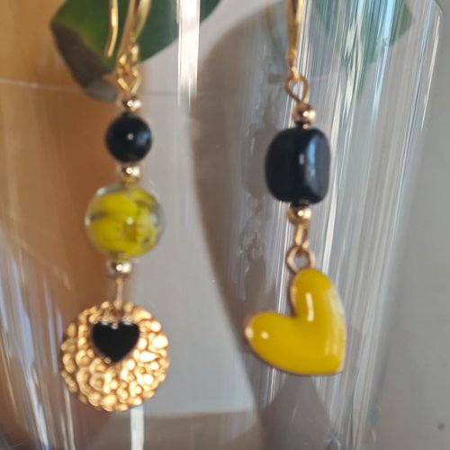 Boucles d 'oreilles en verre de murano