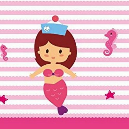 10 étiquettes fantaisies, sirène, décoration de baptême, anniversaire.