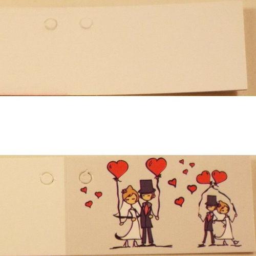 10 étiquettes fantaisies, amoureux, décoration de mariage.