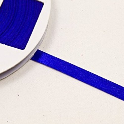 1 rouleau de ruban satin bleu royal simple face. 