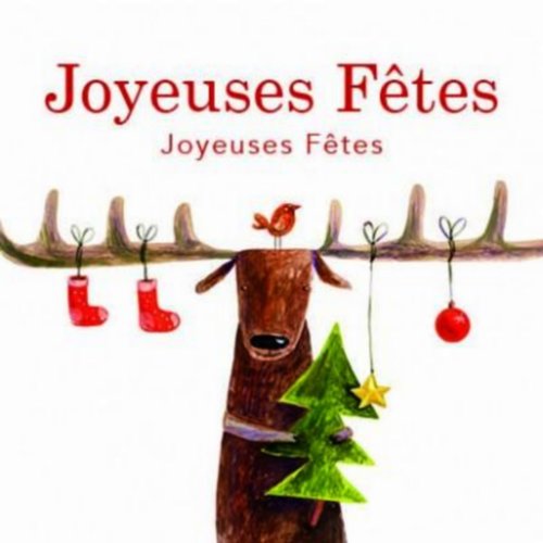 40 étiquettes autocollantes "joyeuses fêtes" - 3.5 x 3.5 cm - 