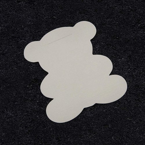 10 étiquettes ourson ivoire, marque-place. décoration de baptême, anniversaire.