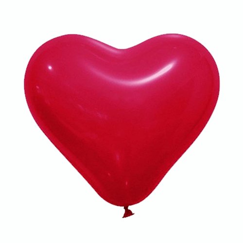 12 ballons opaques rouge en forme de cœur. décoration de mariage