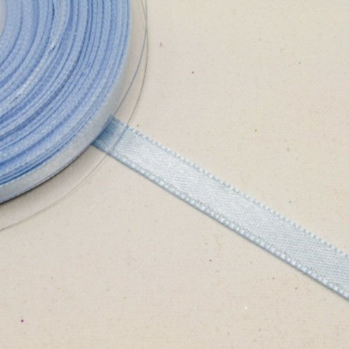 1 rouleau de ruban satin ciel simple face. 