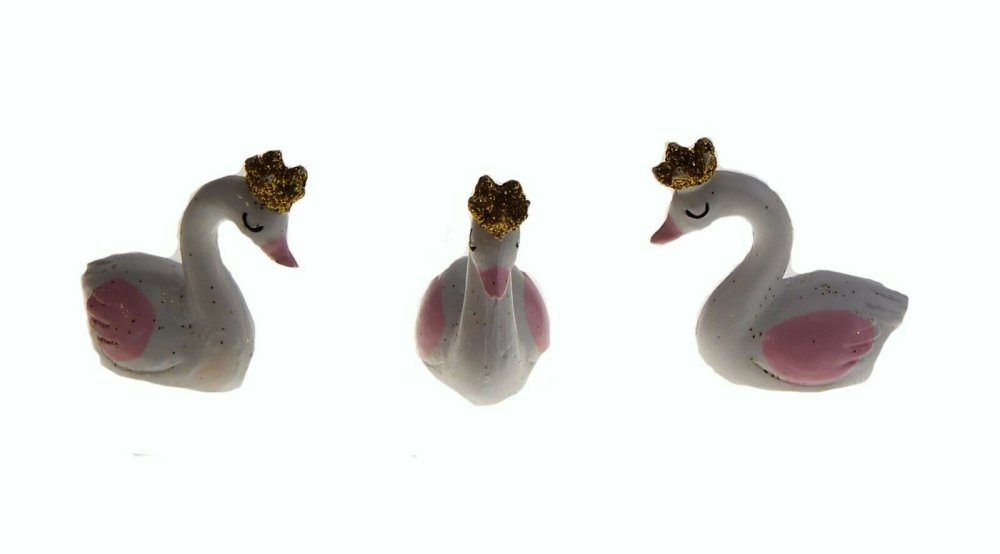 3 Sujet Cygne En Resine Bapteme Fille Decoration Gateau Anniversaire Bapteme Un Grand Marche