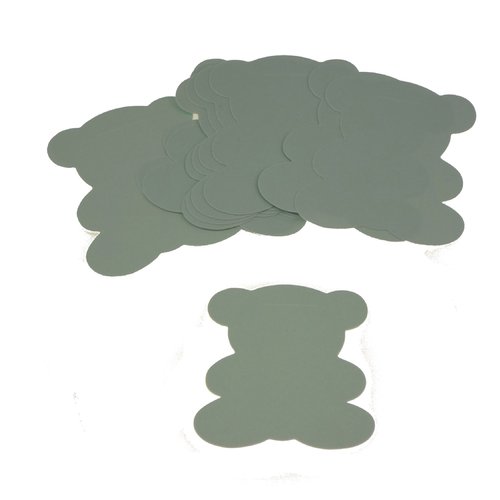 10 étiquettes ourson bleu ciel, marque-place. décoration de baptême, anniversaire.