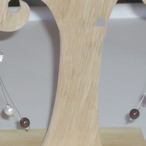 Boucles d'oreille doubles étincelles . bijoux mariage, mariée.