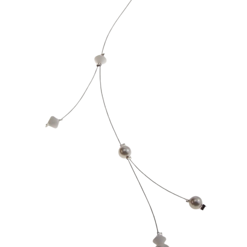 Bijoux de dos étincelle blanc n°1 - en cristal autrichien-