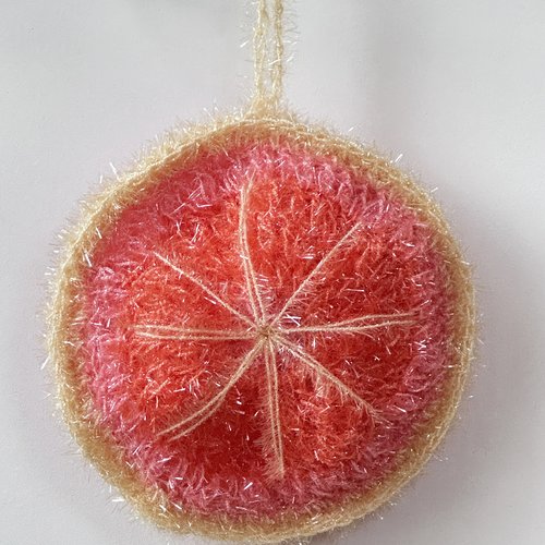 Tawashi, éponge écologique pamplemousse