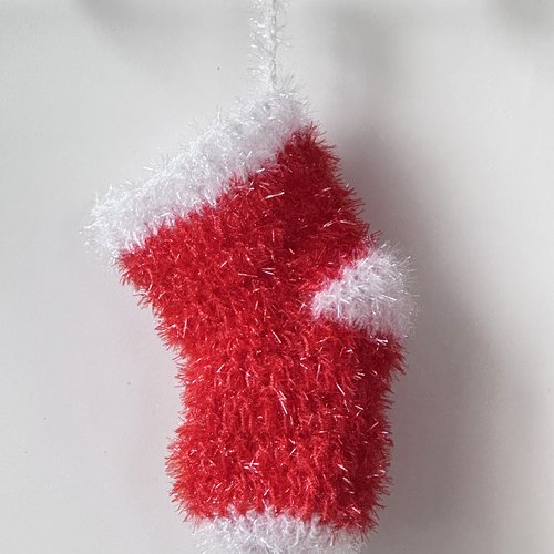 Tawashi, éponge écologique chaussette de noël