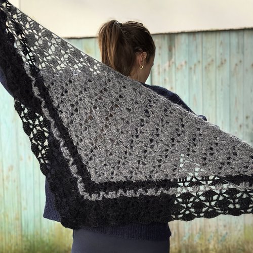 Châle au crochet pétillante